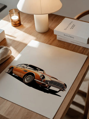 Oldtimer Frontansicht Orange