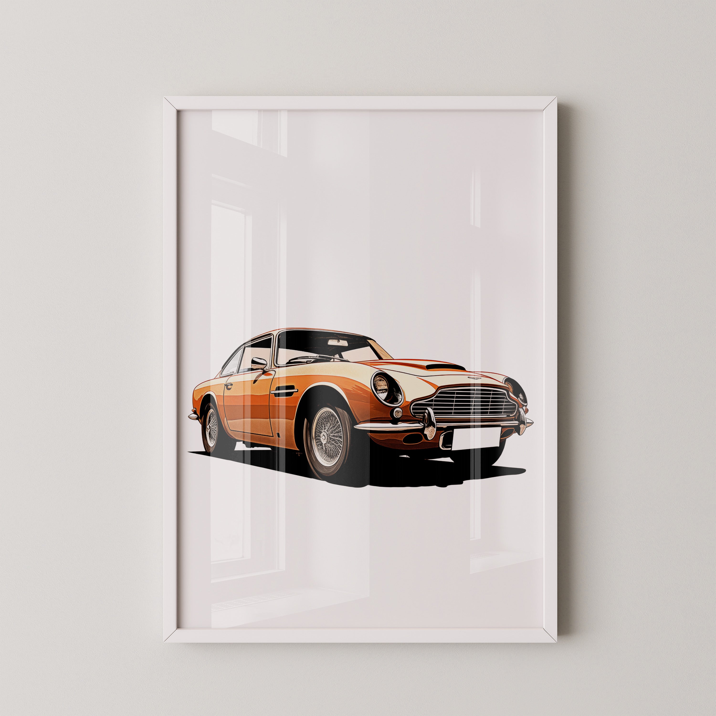 Oldtimer Frontansicht Orange