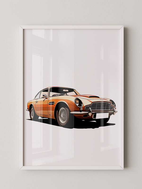 Oldtimer Frontansicht Orange