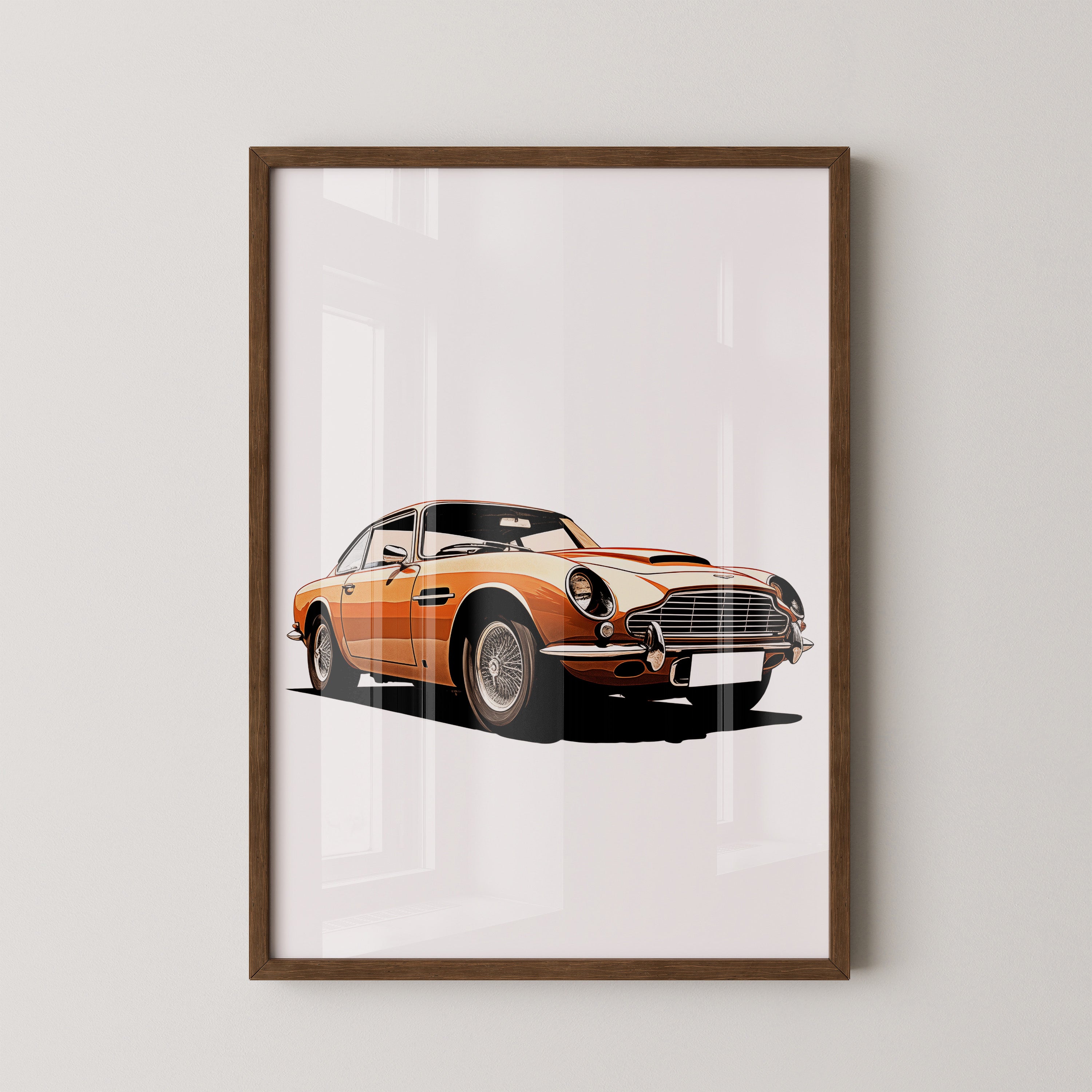 Oldtimer Frontansicht Orange