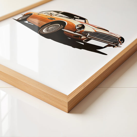 Oldtimer Frontansicht Orange