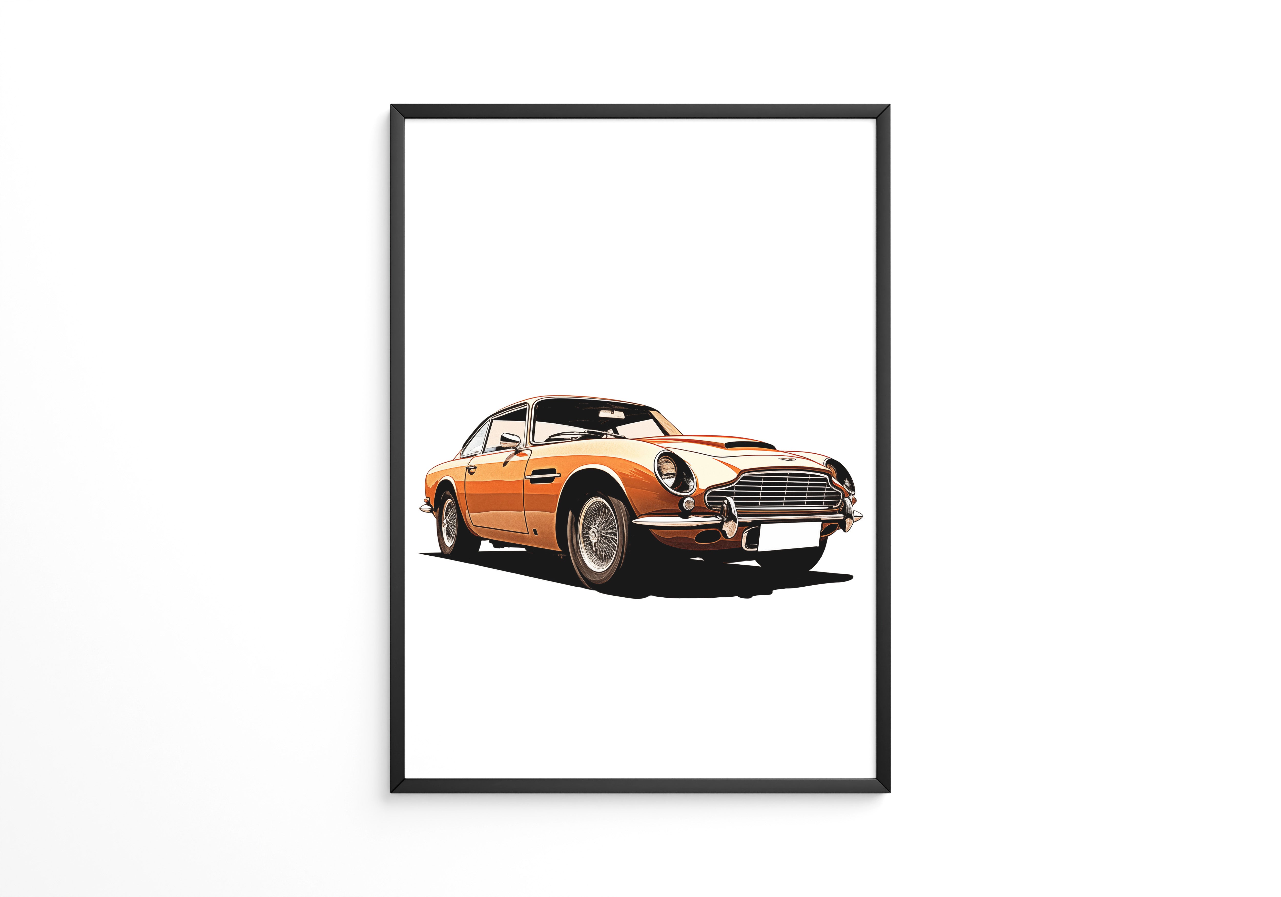 Oldtimer Frontansicht Orange