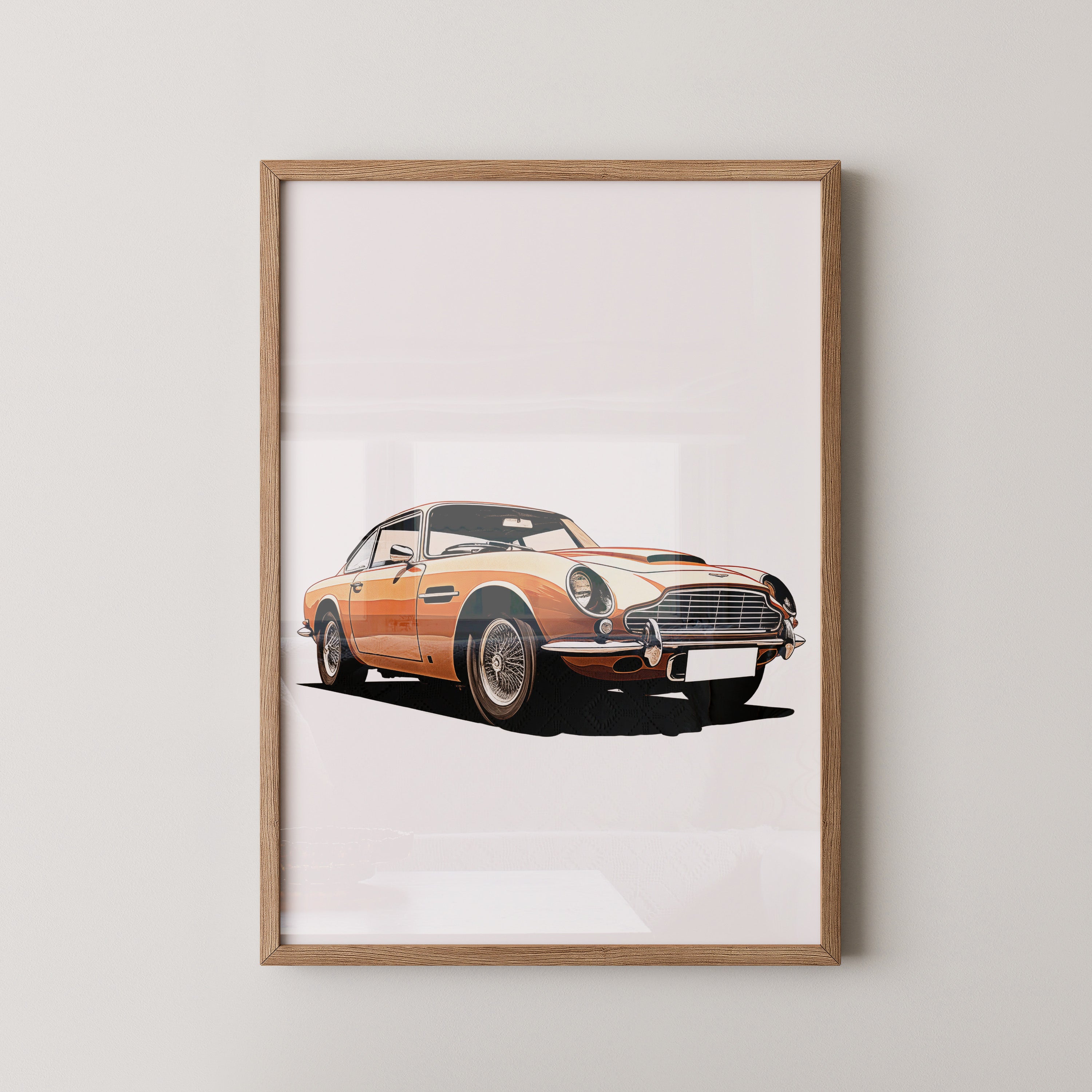 Oldtimer Frontansicht Orange