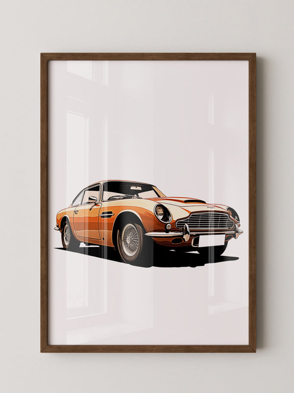 Oldtimer Frontansicht Orange