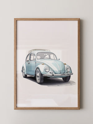 Käfer Hellblau Illustration