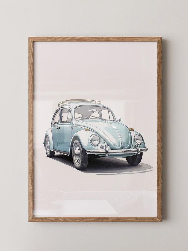Käfer Hellblau Illustration