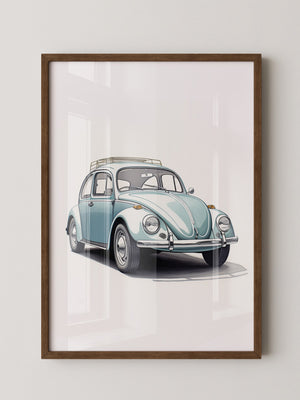 Käfer Hellblau Illustration