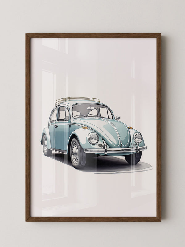 Käfer Hellblau Illustration
