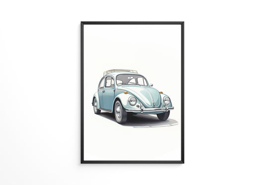 Käfer Hellblau Illustration