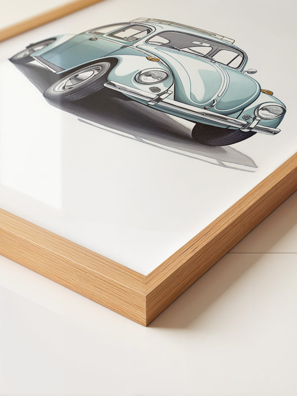 Käfer Hellblau Illustration