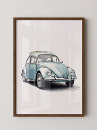 Käfer Hellblau Illustration