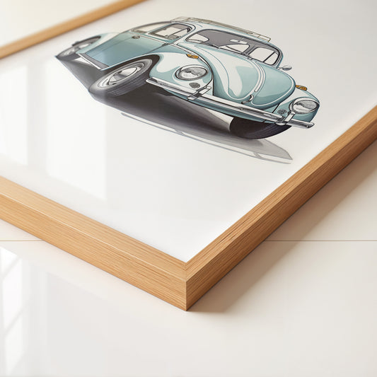 Käfer Hellblau Illustration