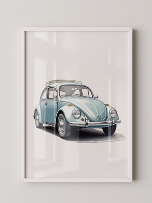 Käfer Hellblau Illustration