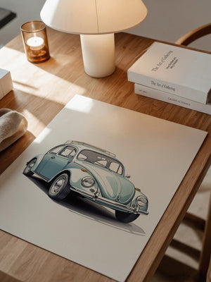 Käfer Hellblau Illustration