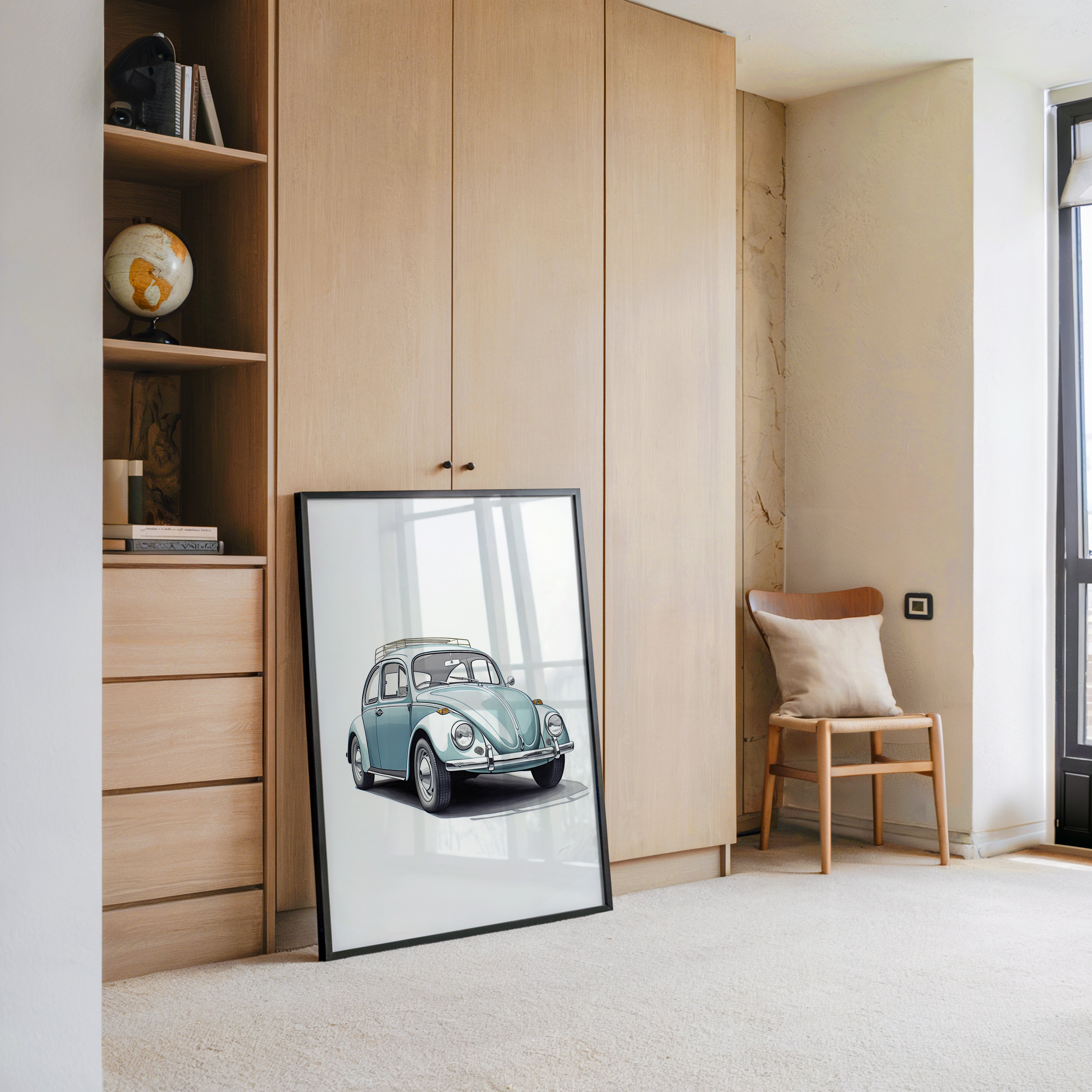 Käfer Hellblau Illustration