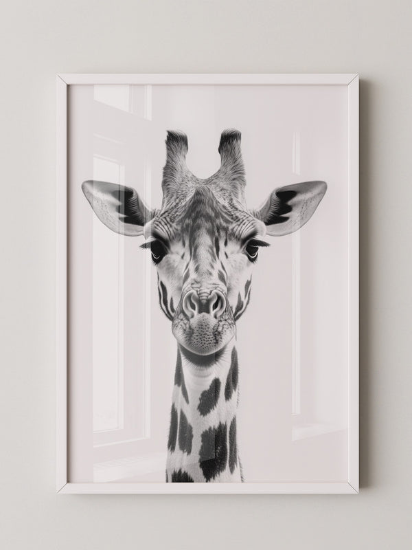 Giraffe Nahaufnahme S/W