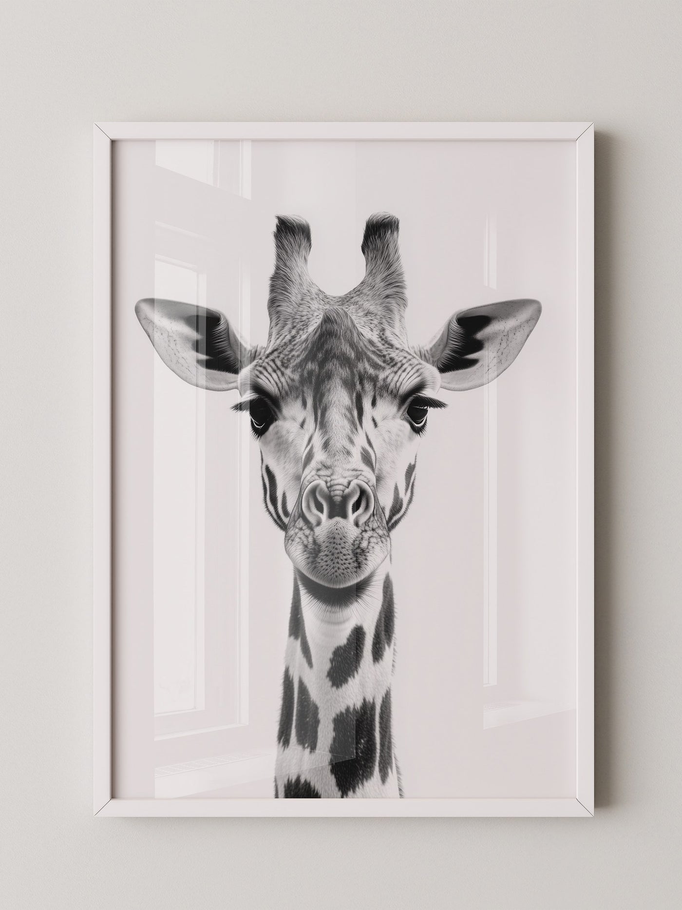 Giraffe Nahaufnahme S/W