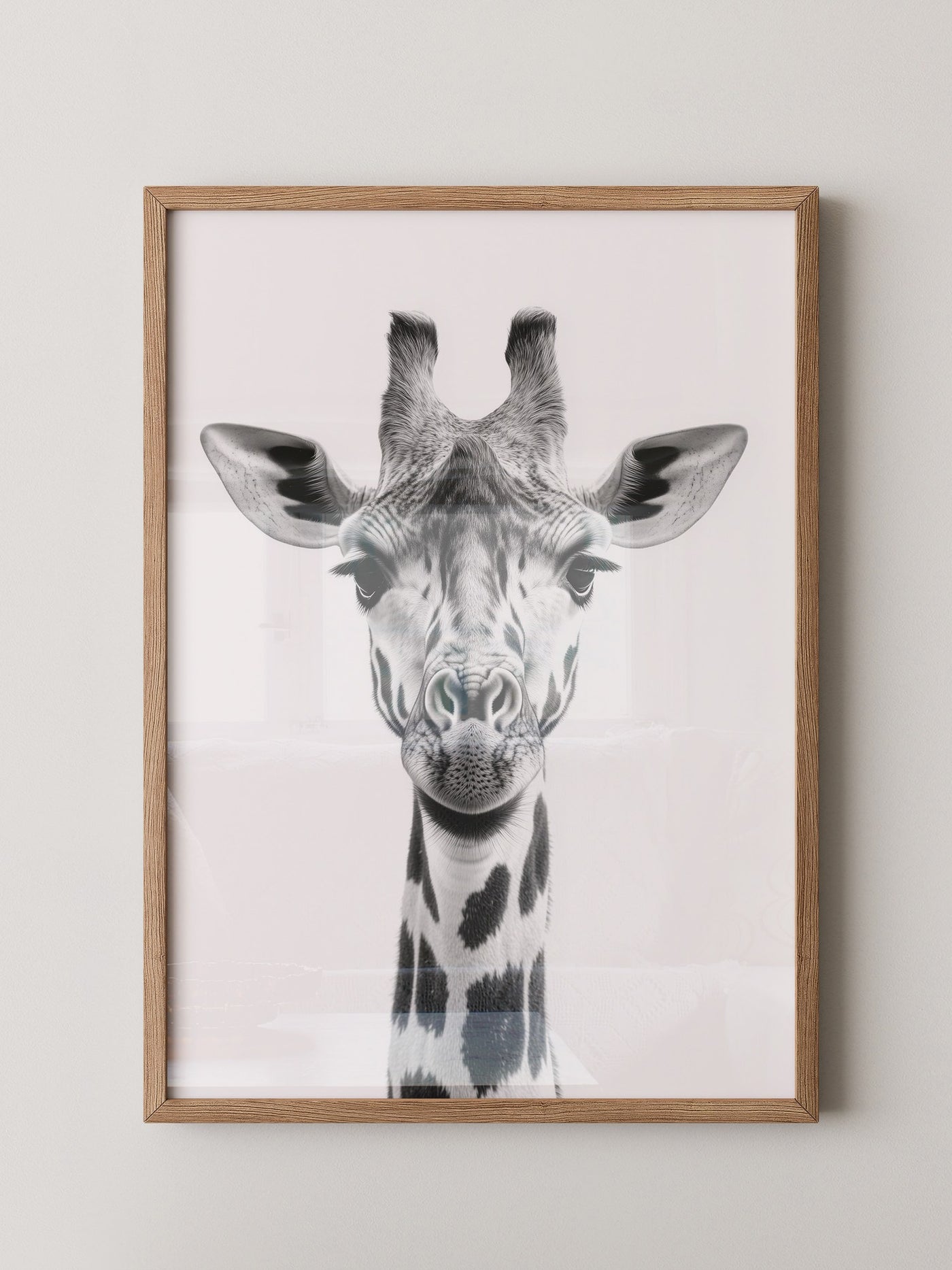 Giraffe Nahaufnahme S/W
