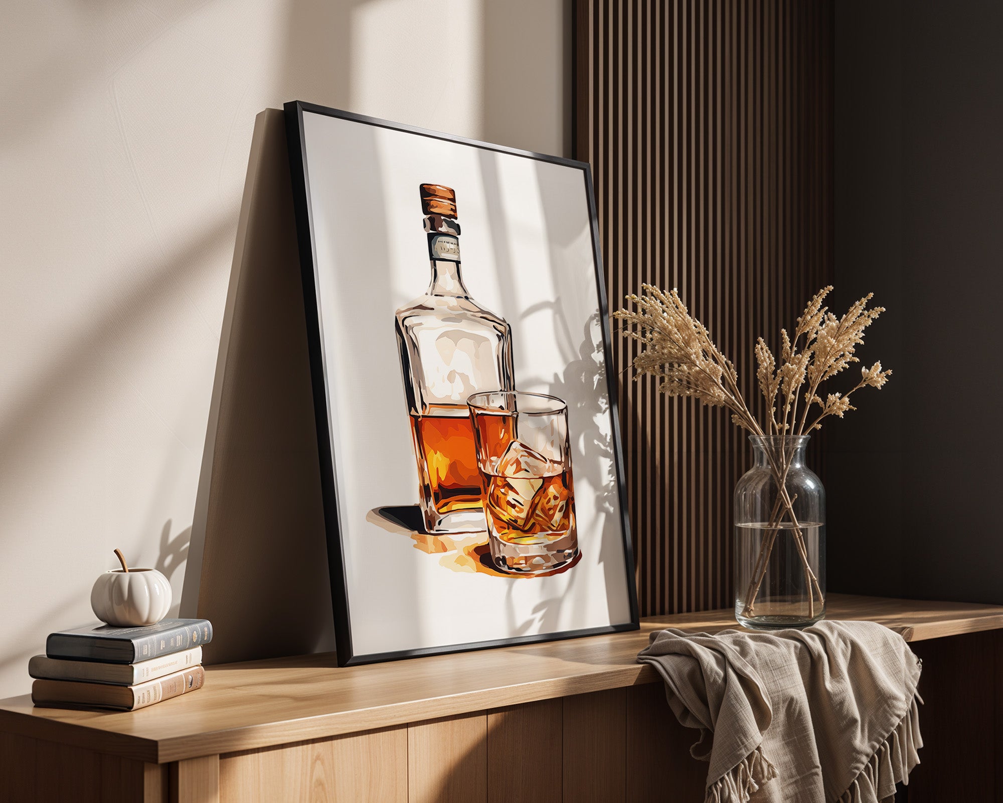 Whiskeyflasche Grafik Retro