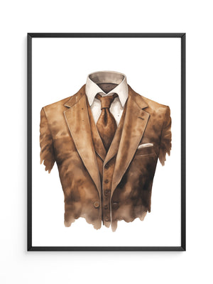 Anzug Vintage Aquarell