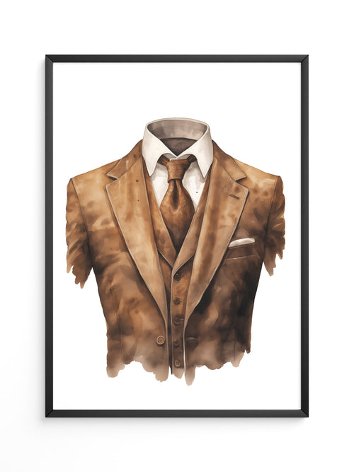 Anzug Vintage Aquarell