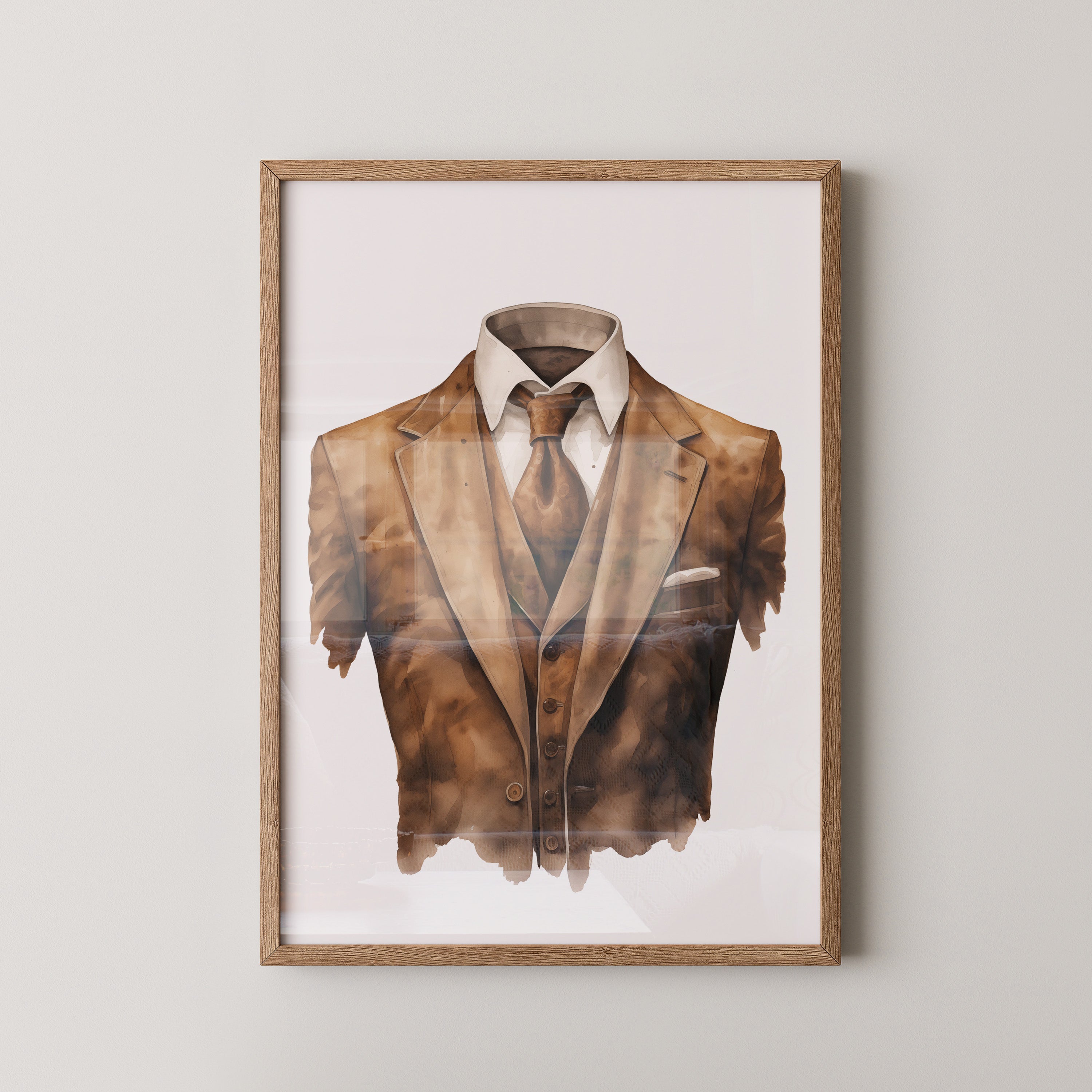 Anzug Vintage Aquarell