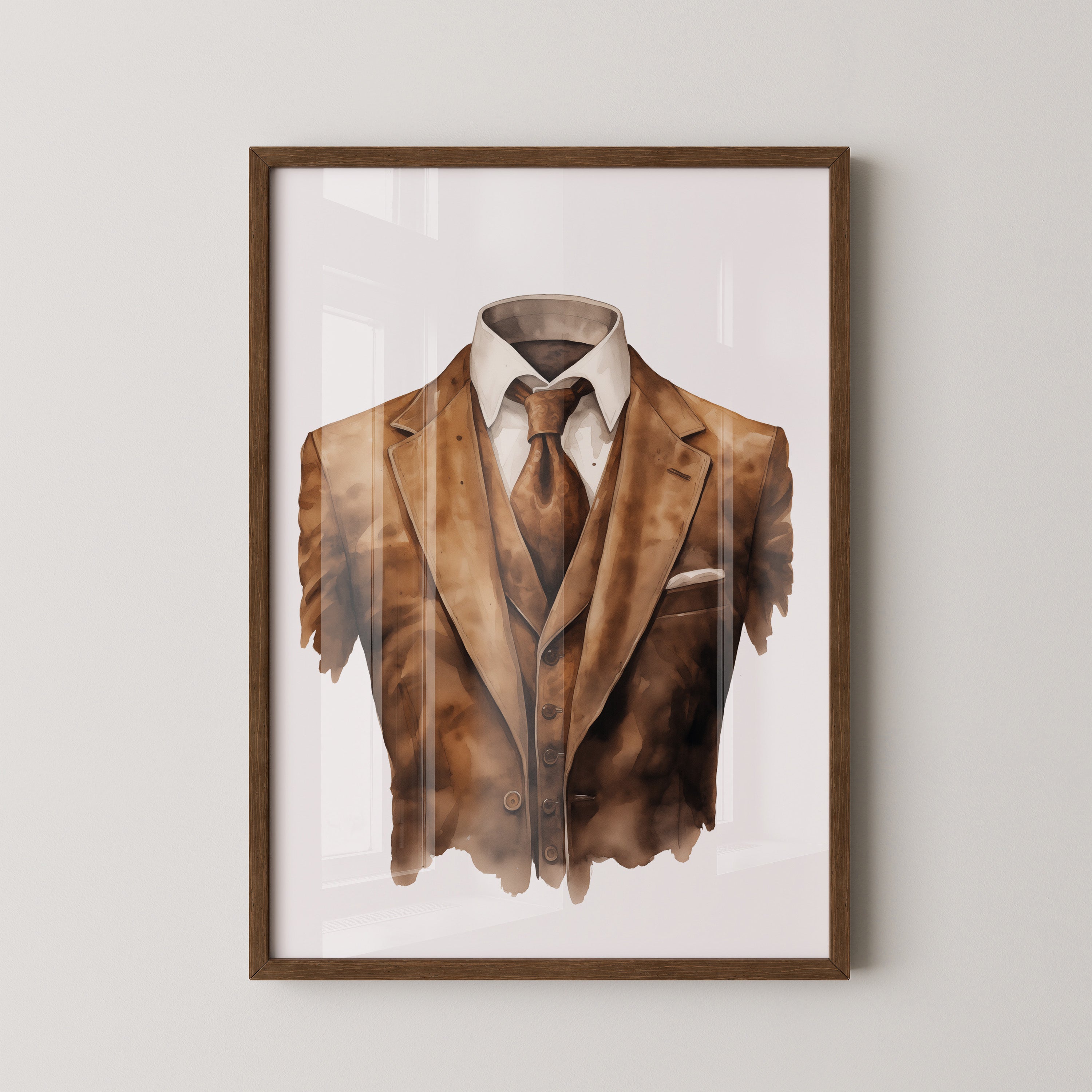 Anzug Vintage Aquarell