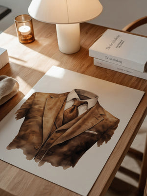 Anzug Vintage Aquarell