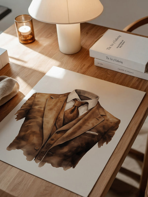Anzug Vintage Aquarell