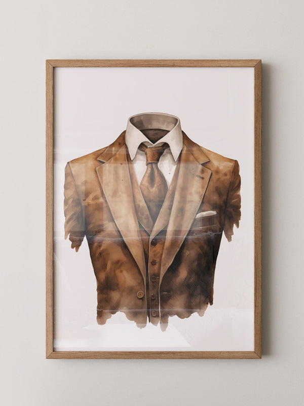 Anzug Vintage Aquarell