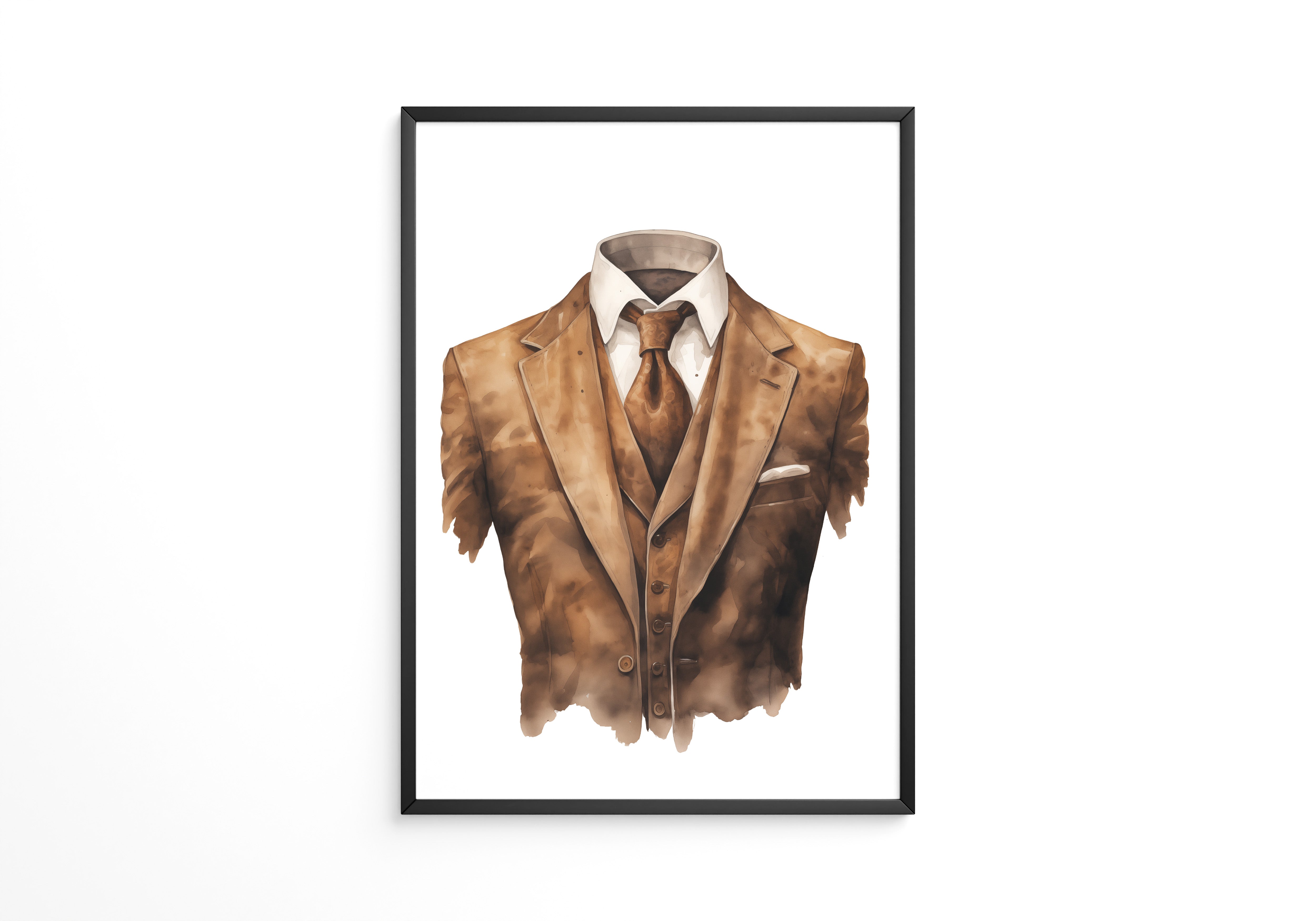 Anzug Vintage Aquarell