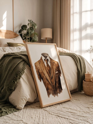 Anzug Vintage Aquarell