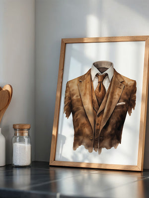 Anzug Vintage Aquarell