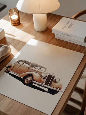 Oldtimer Beige Illustration
