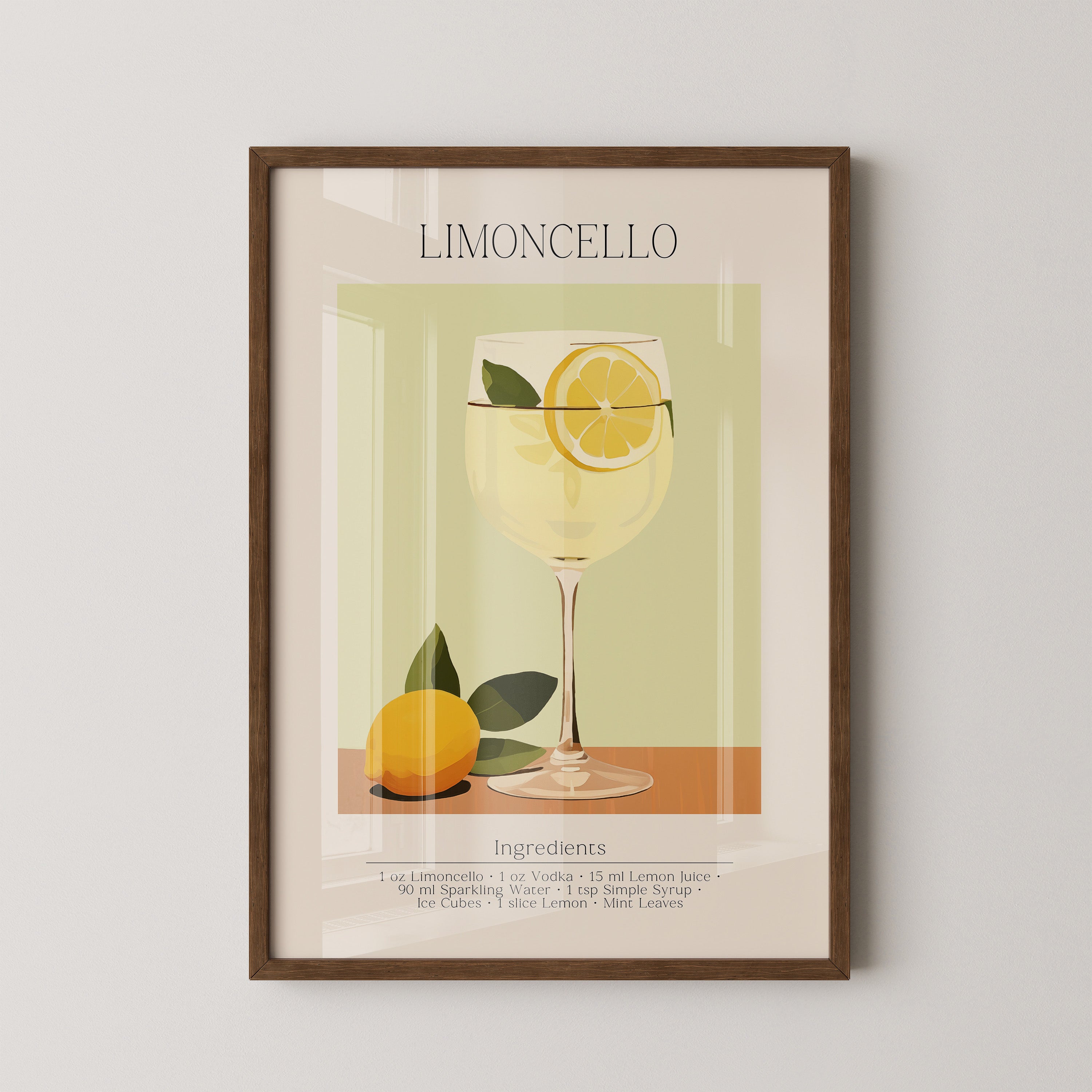 Limoncello Zitrone Pastell