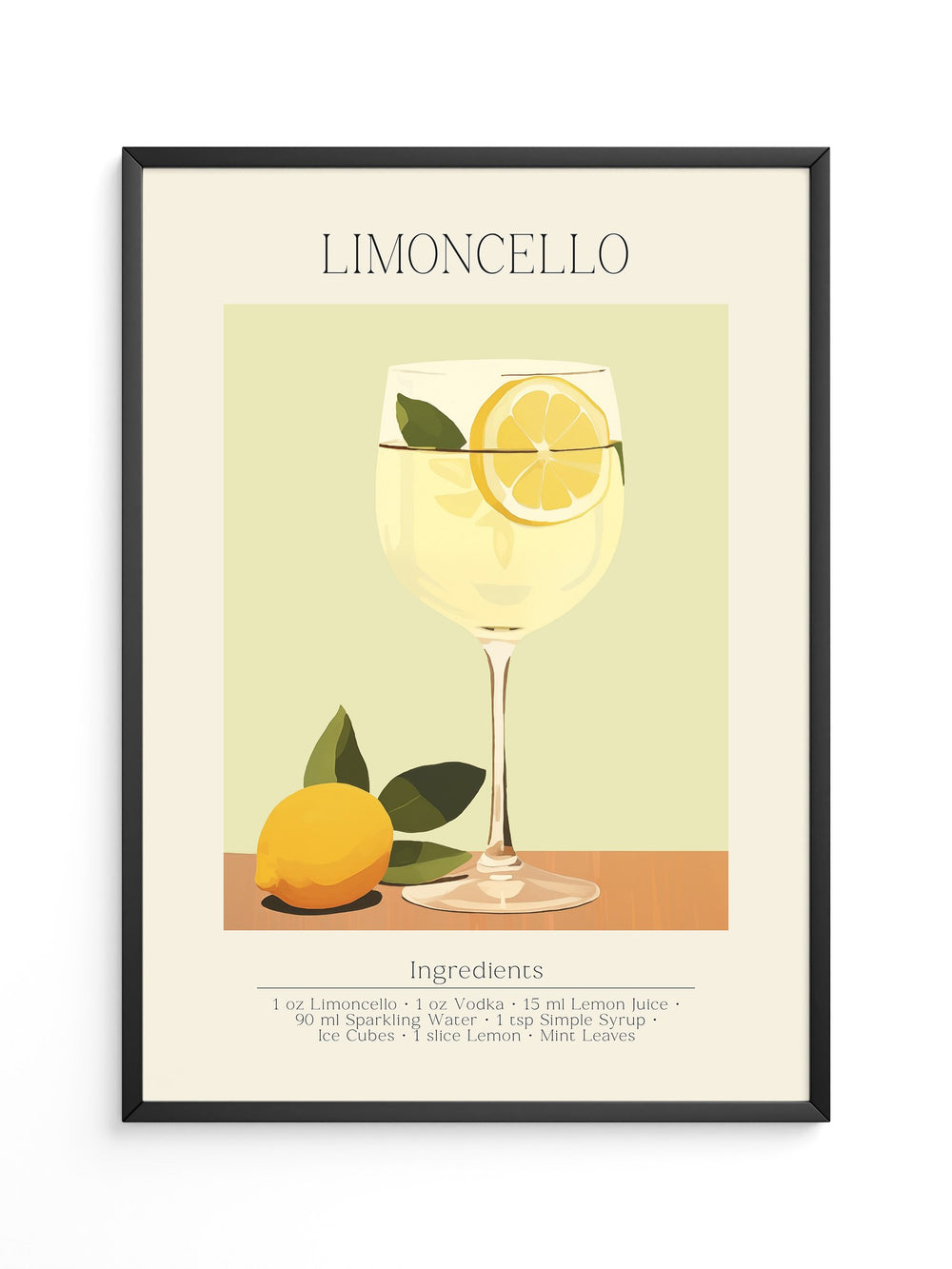 Limoncello Zitrone Pastell
