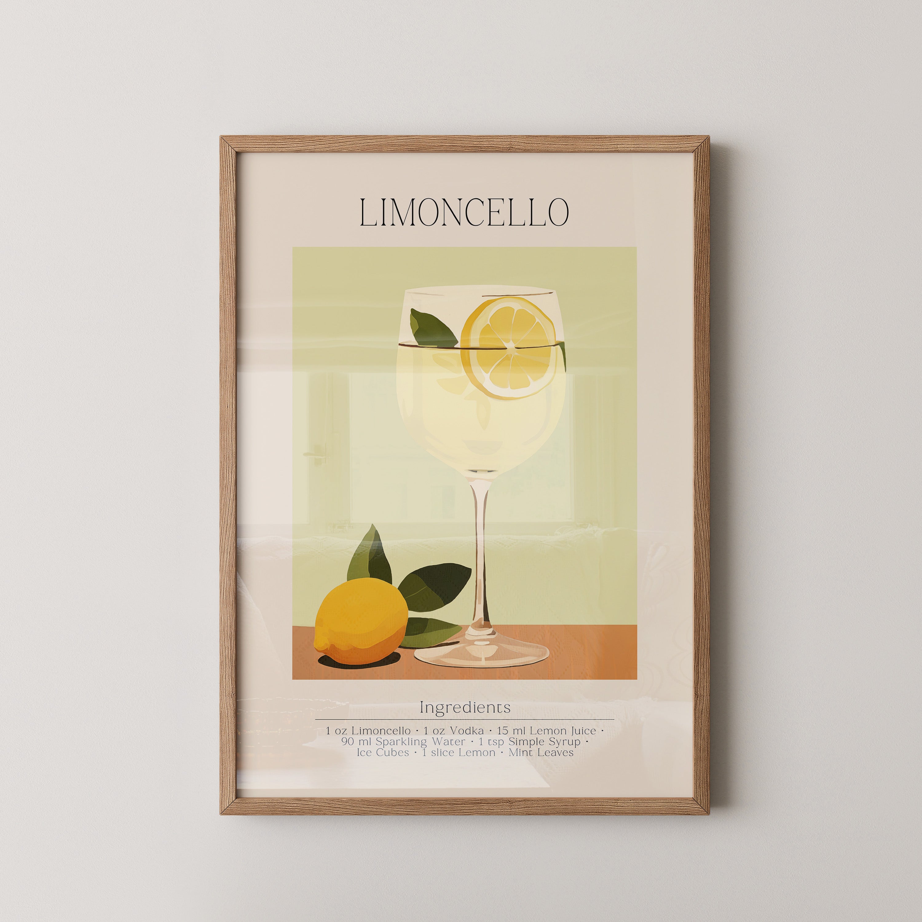 Limoncello Zitrone Pastell