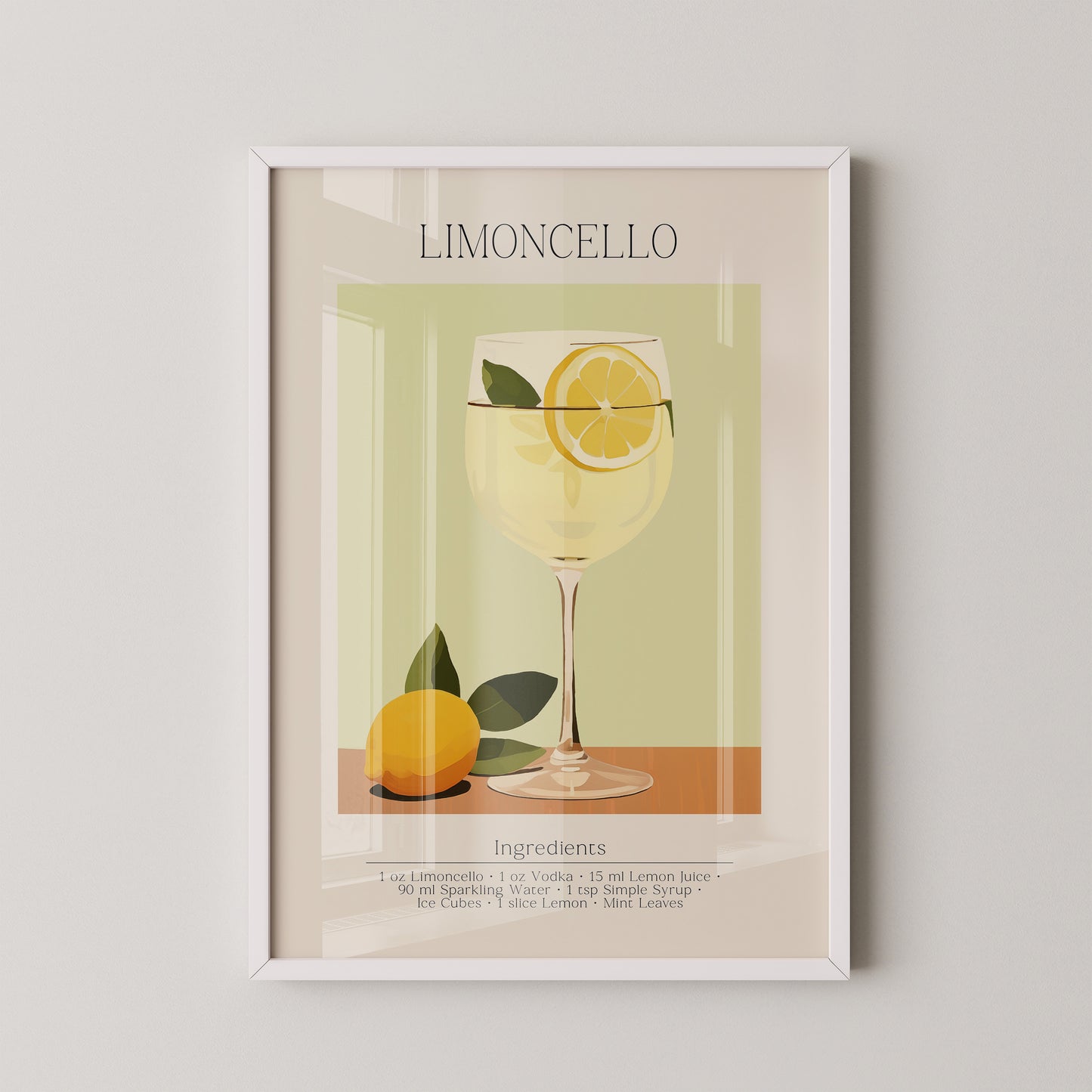 Limoncello Zitrone Pastell