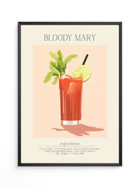Bloody Mary Cocktail Illustration
