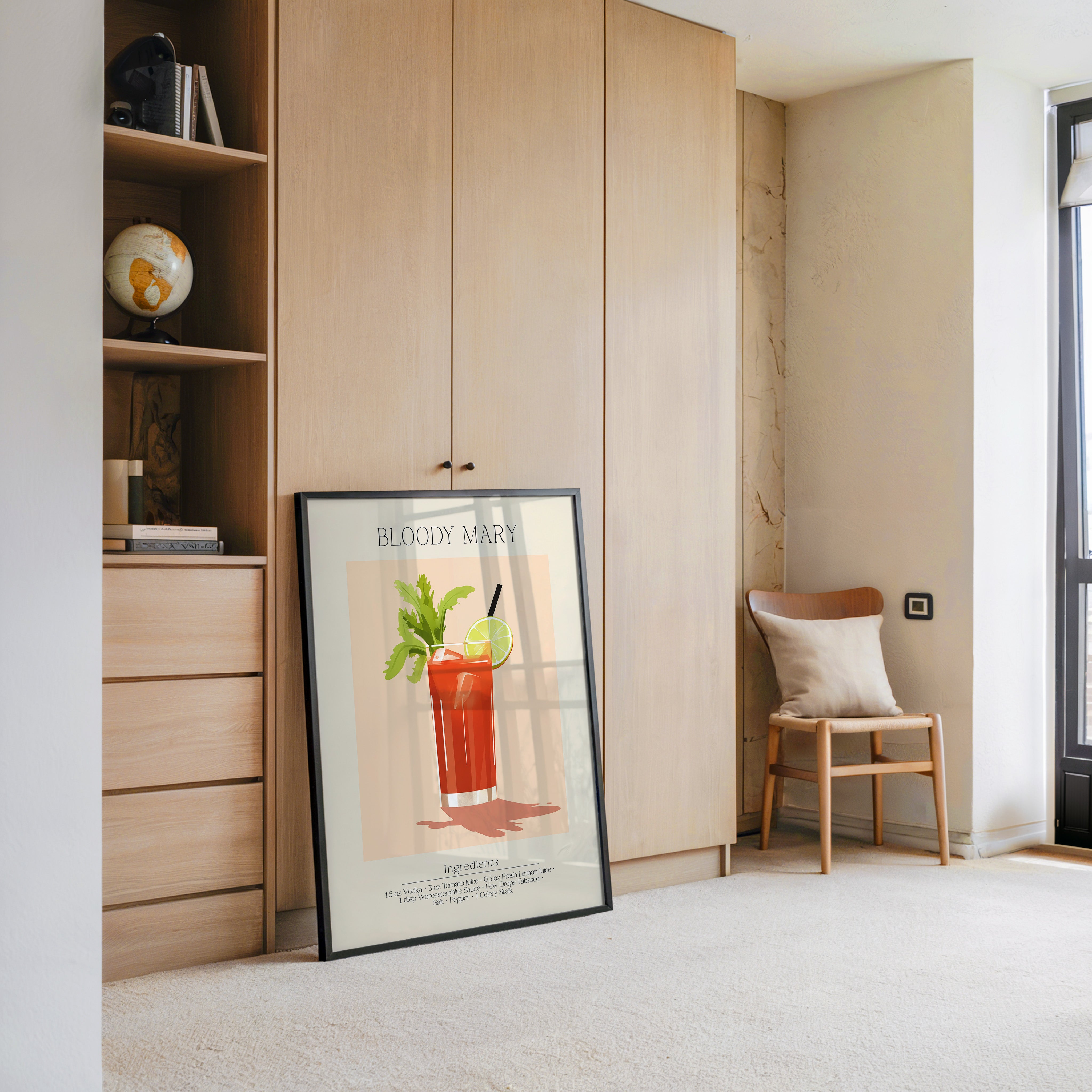 Bloody Mary Cocktail Illustration