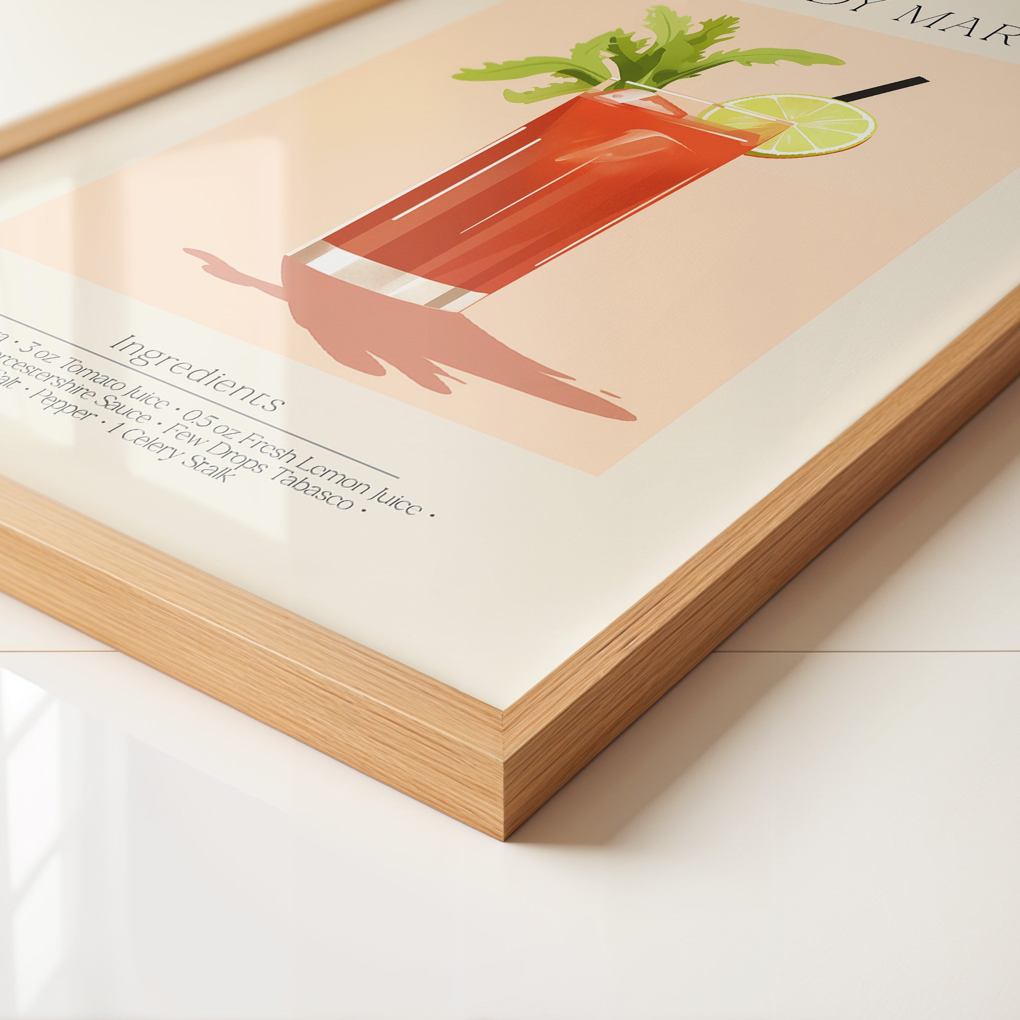 Bloody Mary Cocktail Illustration