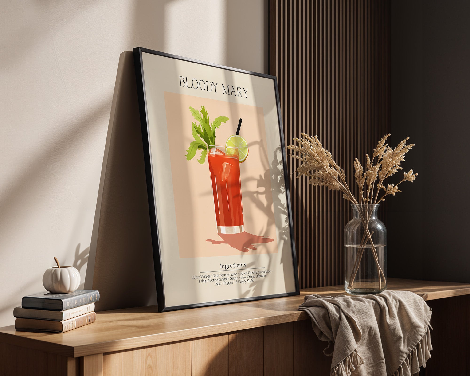 Bloody Mary Cocktail Illustration