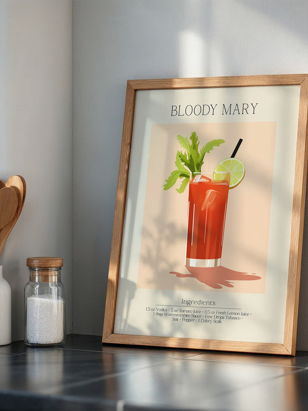 Bloody Mary Cocktail Illustration
