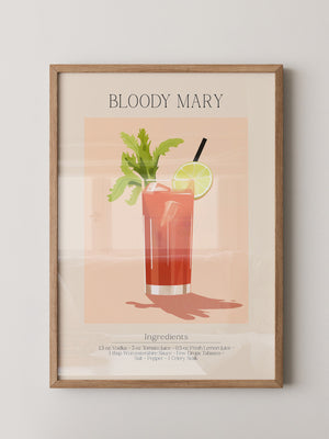 Bloody Mary Cocktail Illustration