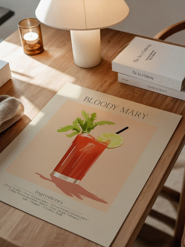 Bloody Mary Cocktail Illustration