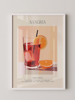 Sangria Glas pastellfarben