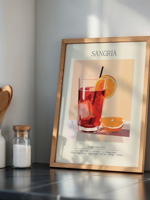 Sangria Glas pastellfarben