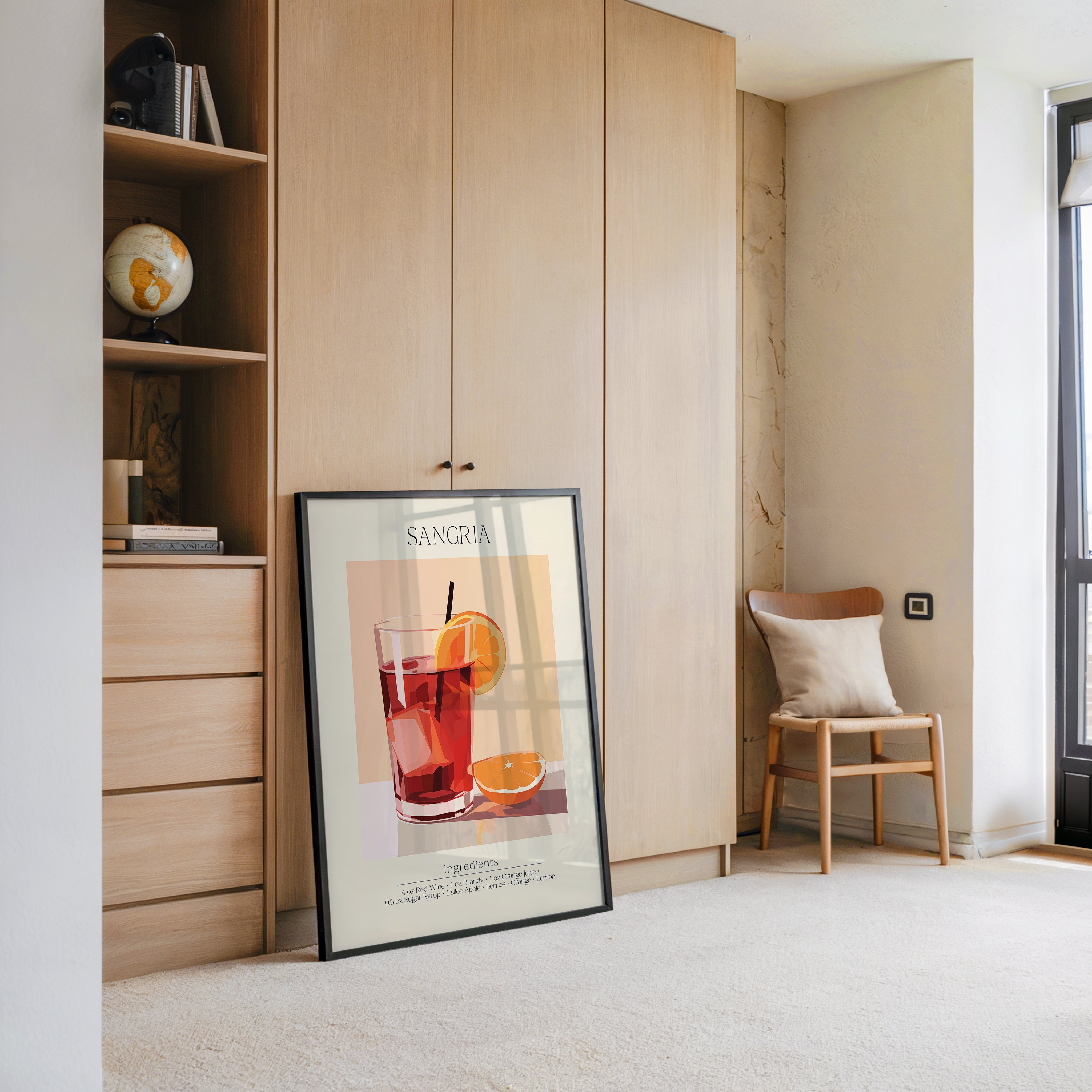 Sangria Glas pastellfarben