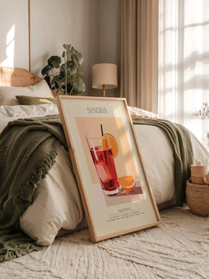 Sangria Glas pastellfarben