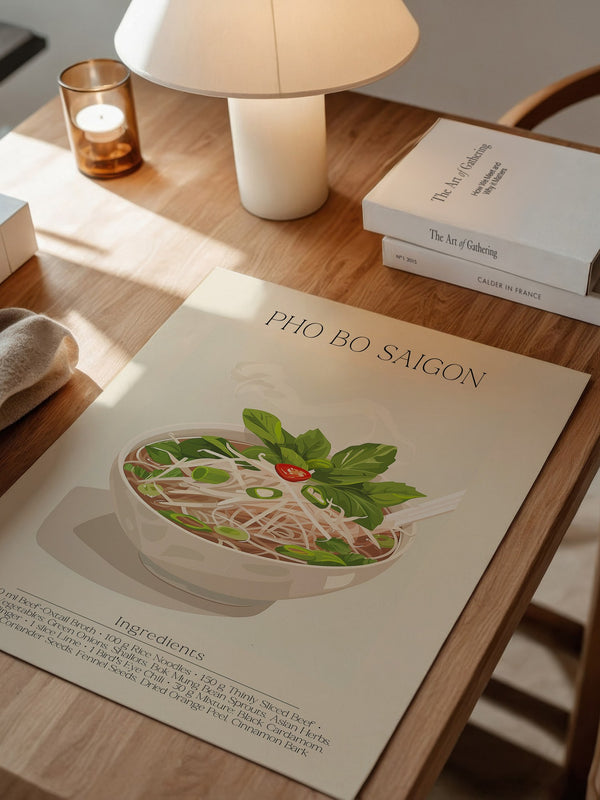 Pho Bo Kräuter Illustration